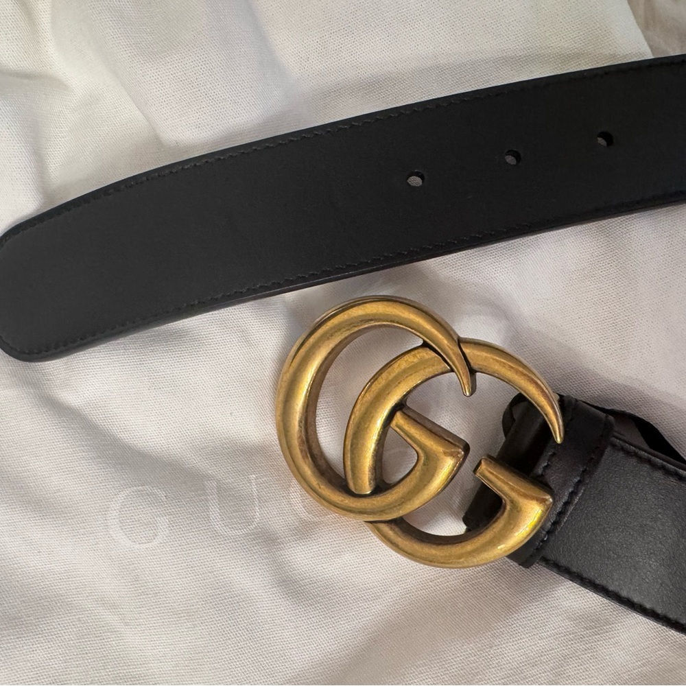 Gucci Black Leather Belt - Picture 9 of 9